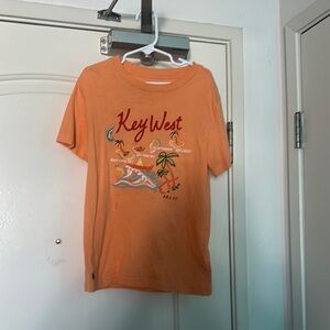 Boys Orange Key West Graphic T-Shirt